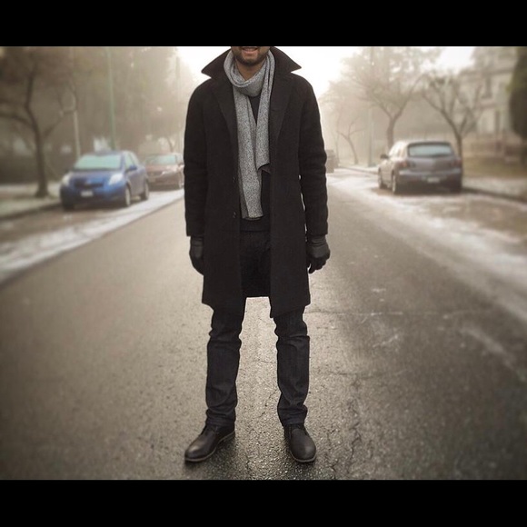 Men Club Monaco Wool Peacoat size 36 - Picture 1 of 4